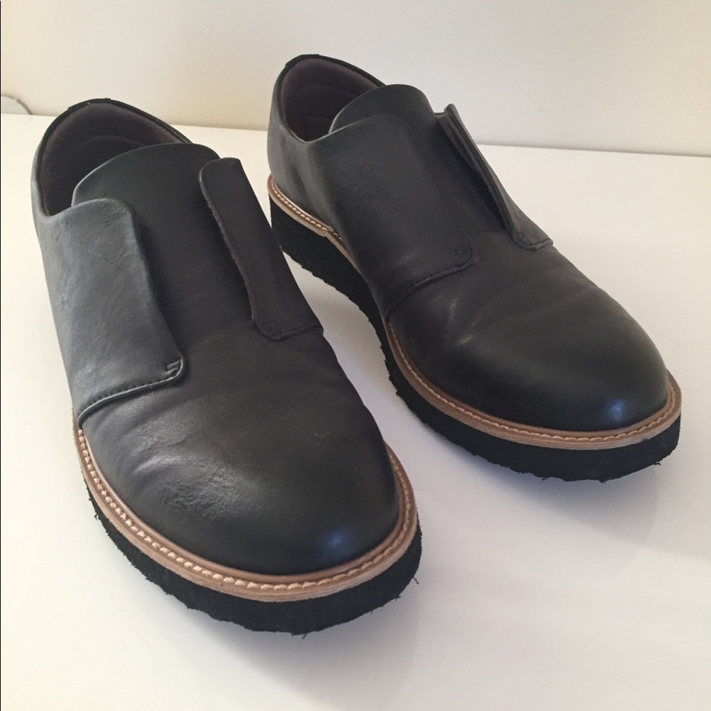 Black Leather Shoes Loafers